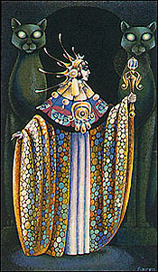 Tarot Of The Cat People - II The High Priestess