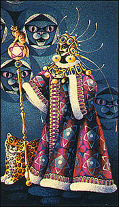 Tarot Of The Cat People - King of Pentacles